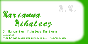 marianna mihalecz business card